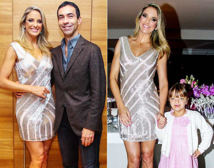 Ticiane Pinheiro recebe famosos em sua festa de aniversário