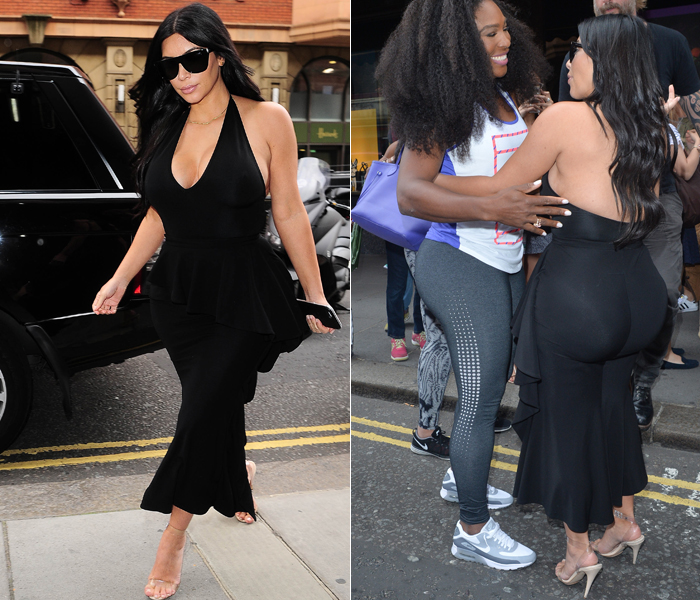 Kim Kardashian aposta no decotão em Londres 