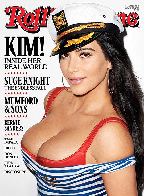 Decotadíssima, Kim Kardashian posa para revista