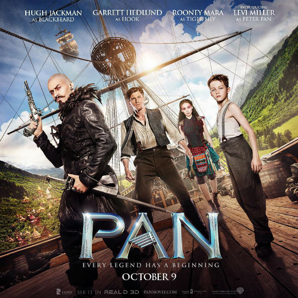 Hugh Jackman apresenta novo pôster do novo filme de Pan