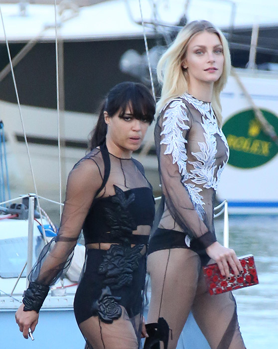 Michelle Rodriguez e Jessica Stam