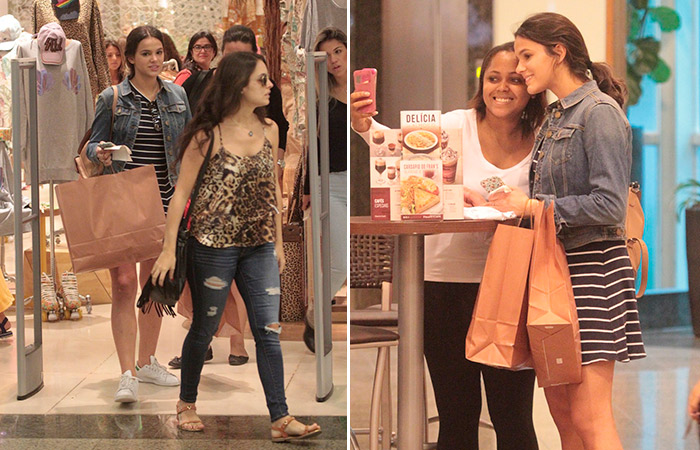 Bruna Marquezine aproveita tarde de compras no Rio de Janeiro