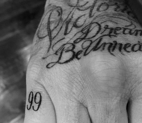 David Beckham faz nova tatuagem em homenagem à filha