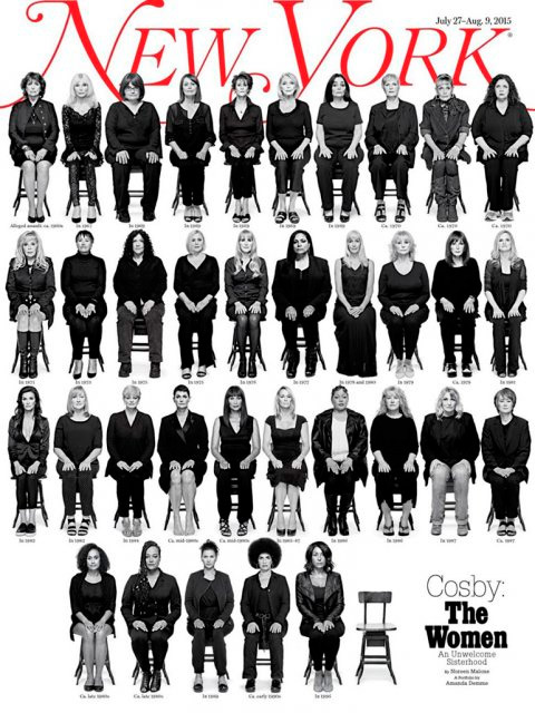 Supostas 35 vítimas de Bill Cosby posam juntas em revista