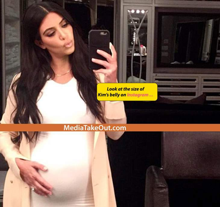 Tabloide tenta provar que Kim Kardashian não está grávida!