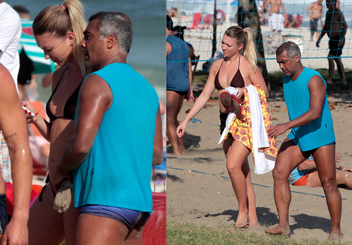 Namorada registra melhores de Romário na Barra da Tijuca