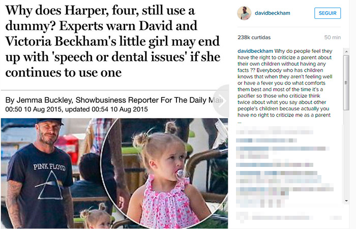 David Beckham se enfurece com matéria de jornal britânico