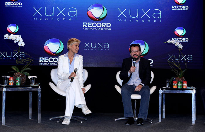 Xuxa e Mariozinho Rocha, diretor do programa, apresentam o Xuxa Meneghel, que estreia na segunda-feira (17) 