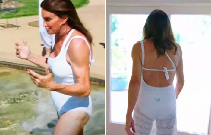 Caitlyn Jenner aparece de maiô pela primeira vez