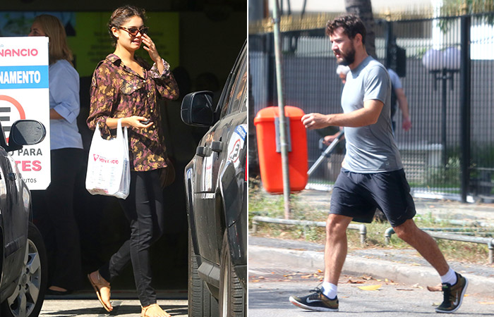 Enquanto Daniel malha, Sophie Charlotte passeia pelo Rio