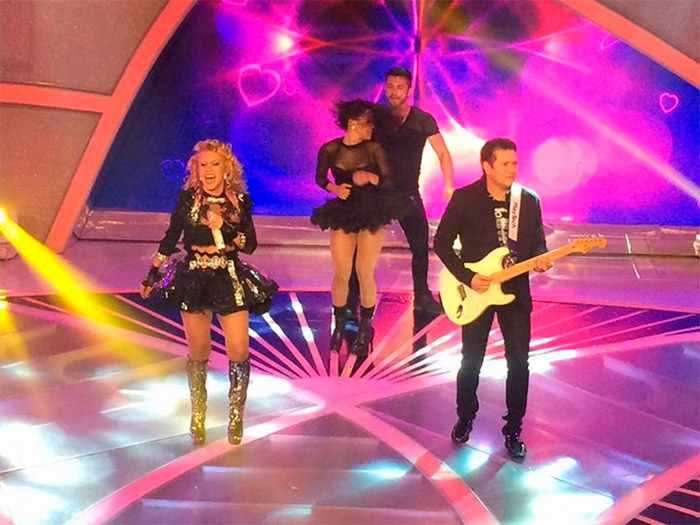 Após separação, Joelma e Chimbinha gravam programa