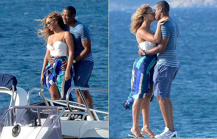 Beyoncé e Jay-Z curtem momentos românticos na Itália