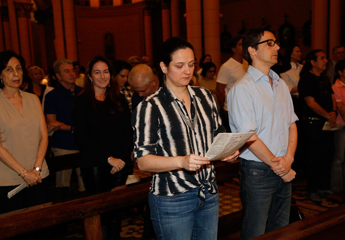 Familiares e amigos estiveram na missa