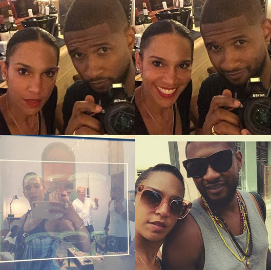 Usher se casou em segredo com sua namorada Grace Miguel