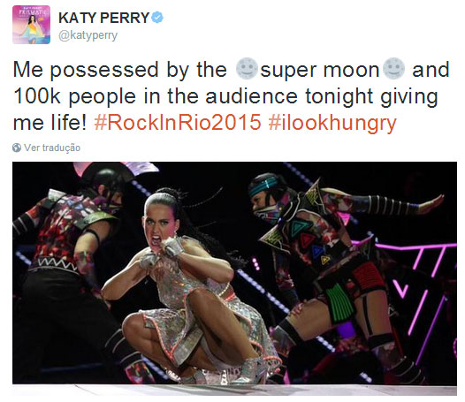 Katy Perry faz brincadeira na web: ‘Morta. Linda. Night’