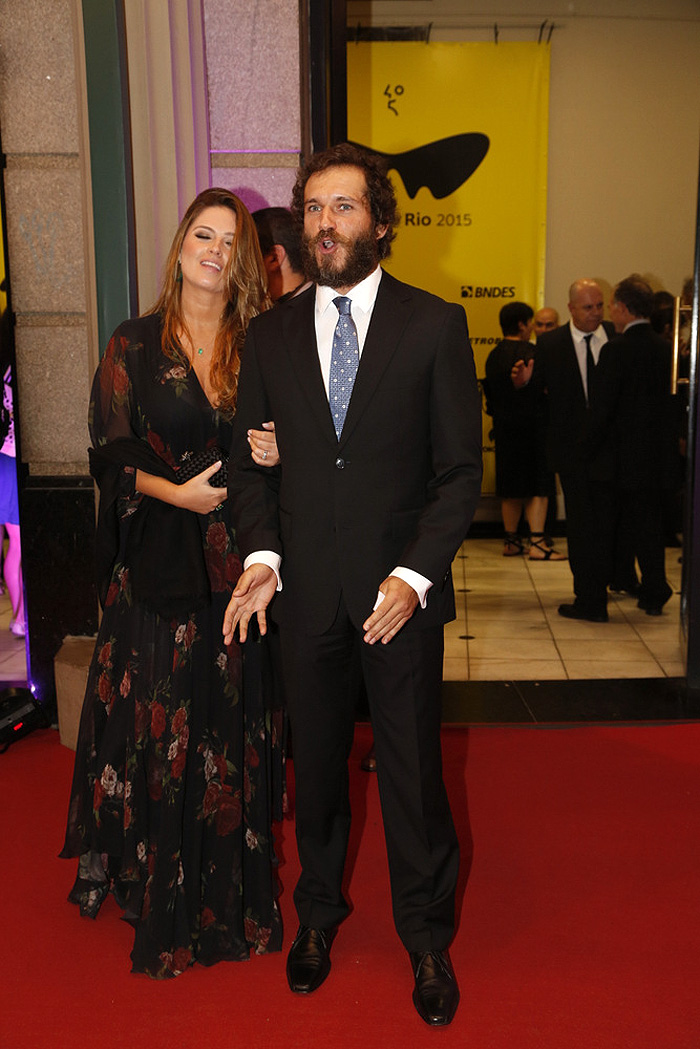 O ator Paulo Rocha e sua mulher