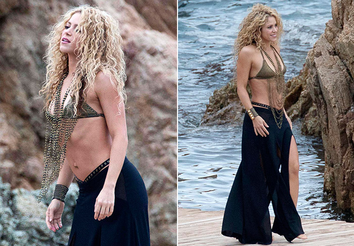 Uau! Shakira esbanja boa forma em novo editorial