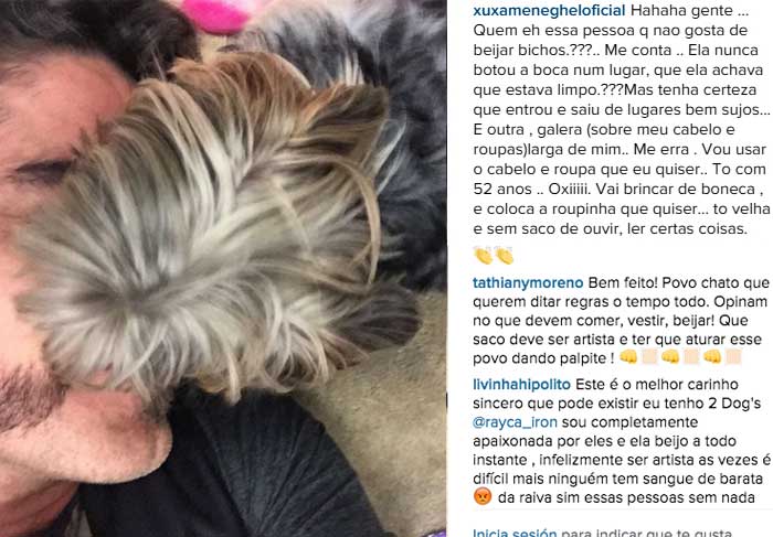 Xuxa e Junno perdem a paciência com seguidores no Instagram 