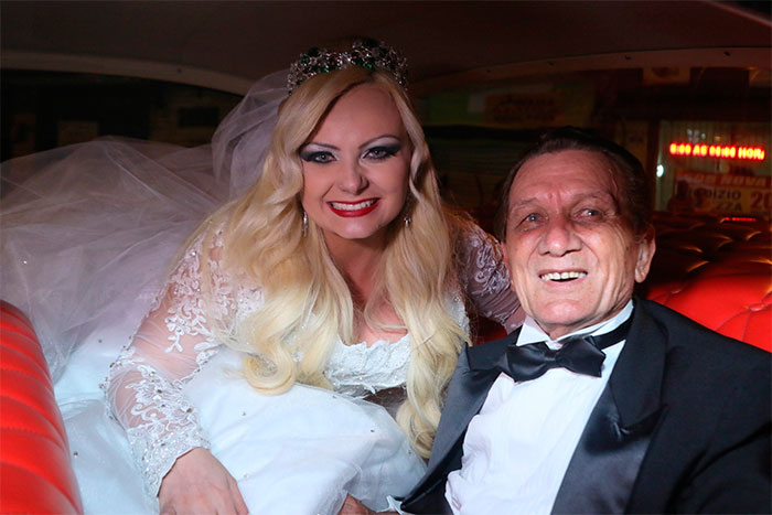Mulher Pera se casa com Jamil Cury em São Paulo
