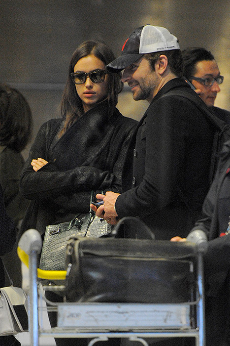 Bradley Cooper viaja com Irina Shayk para Paris