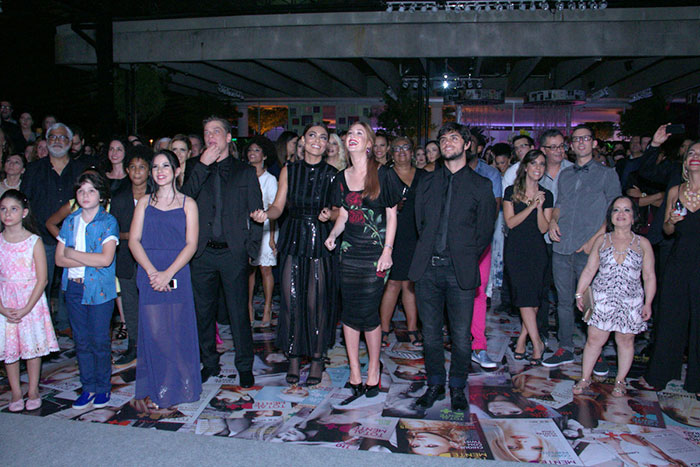 Giovanna Rispoli, Fábio Assunção, Juliana Paes, Marina Ruy Barbosa e Felipe Simas