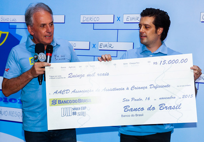 Guilherme Mussi foi o vencedor da oitava edição do Sinuca CUP BB 2015
