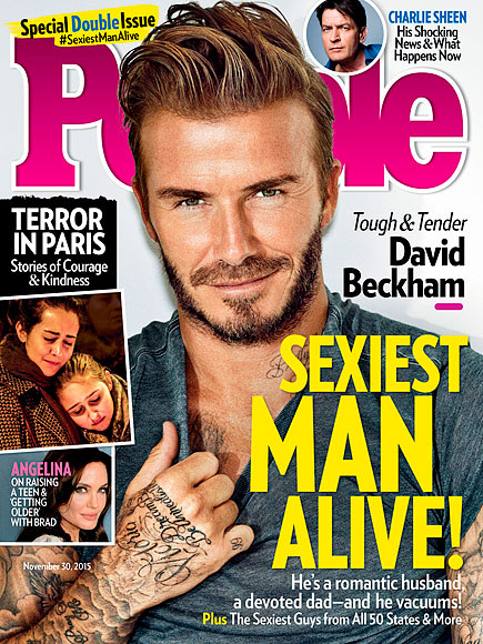 David Beckham é o homem mais sexy do mundo em 20153