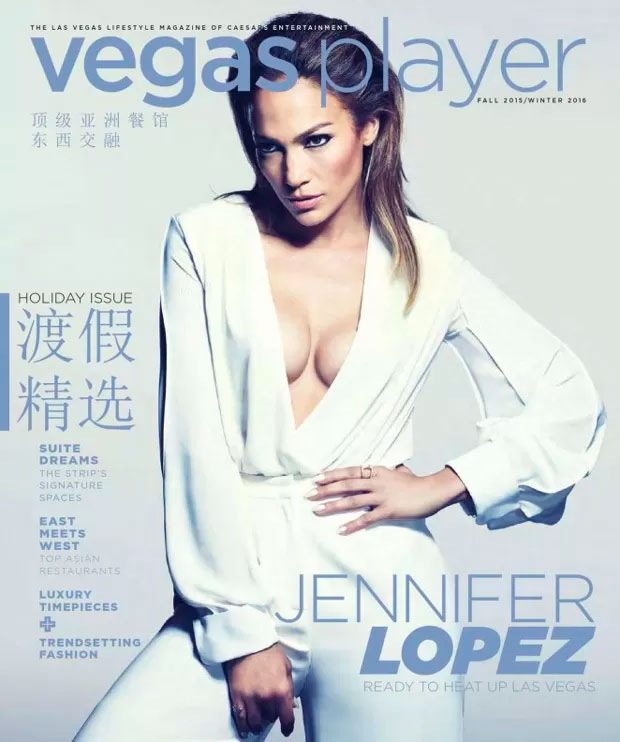 Já viu Jennifer Lopez sexy na capa da Vegas Player? Confira!