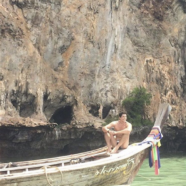 Reynaldo Gianecchini curte ilha paradisíaca na Tailândia