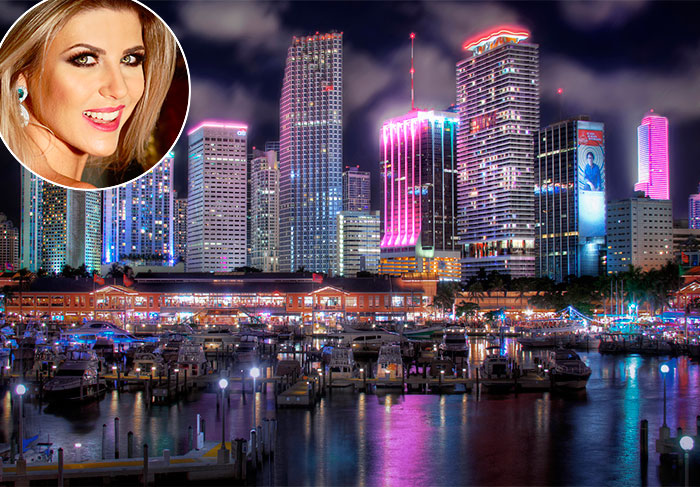 Adoro Miami. Cidade divertida de dia e de noite. Ótimas opções de compras e diversão!, Íris Stefanelli, apresentadora