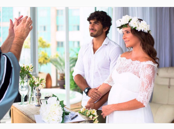 Veja a primeira foto do casamento secreto de Deborah Secco