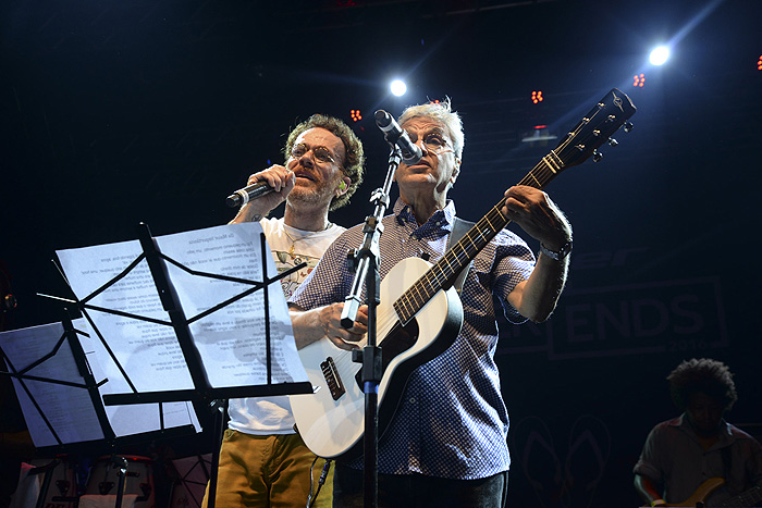 Caetano Veloso e Nando Reis fizeram um show no Rio de Janeiro