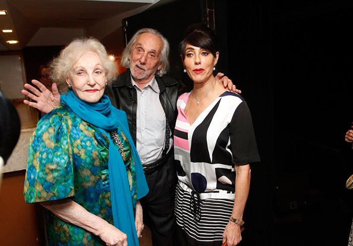 Monah Delacy e Geraldo Matheus, pais de Christiane Torloni, com a atriz