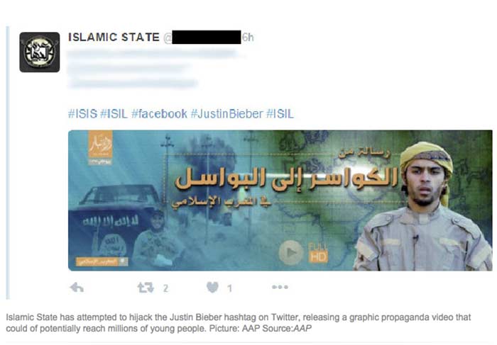 Estado Islâmico usa Justin Bieber para promover seus vídeos
