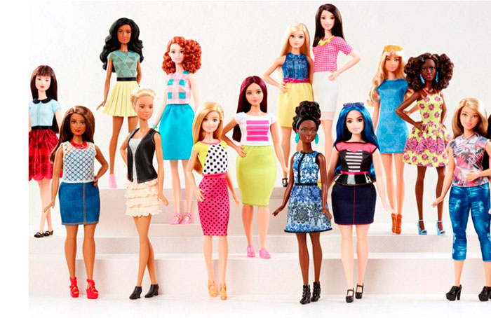 Novas Barbies: mais curvilíneas, mais altas e mais baixas