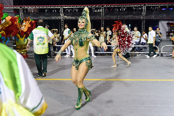 Viviane Araújo brilha por onde passa e quando o assunto é carnaval, ela realmente domina a avenida