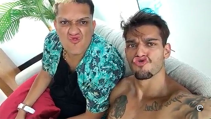  Mc Bin Laden e Lucas Lucco se reúnem na casa do sertanejo 