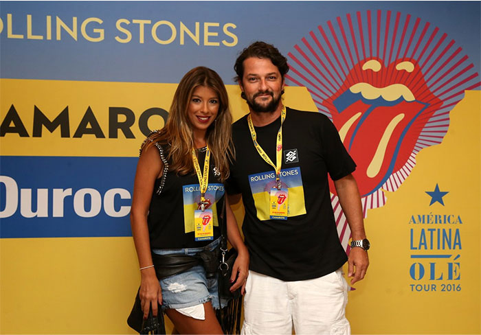 Marcelo Serrado e sua esposa, Roberta Fernandes