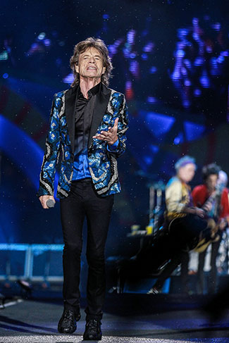 Mick Jagger levantou o público presente ao estádio