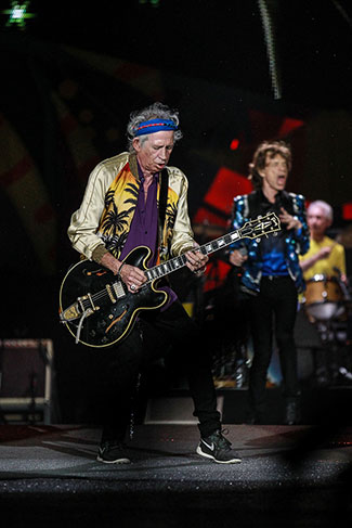 Keith Richards foi um show à parte na apresentação