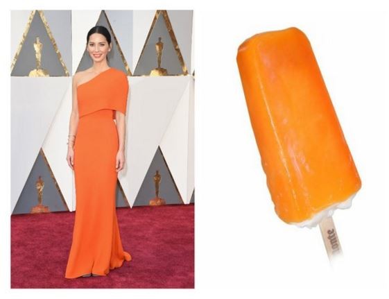 Olivia Munn ganhou um meme de um picolé laranja