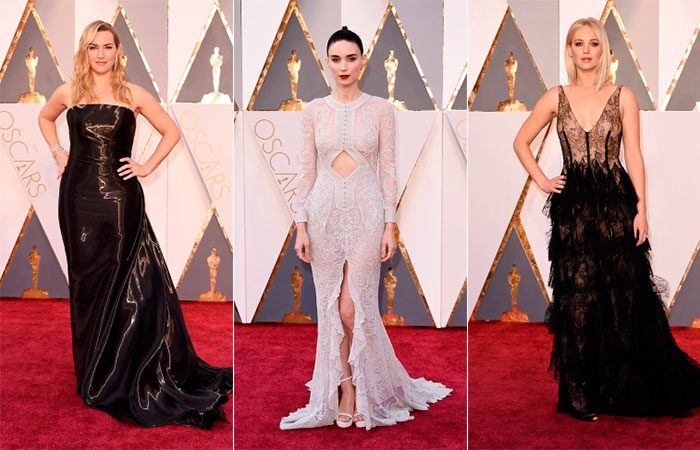 Veja os looks das estrelas no tapete vermelho do Oscar