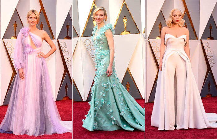 Veja os looks das estrelas no tapete vermelho do Oscar