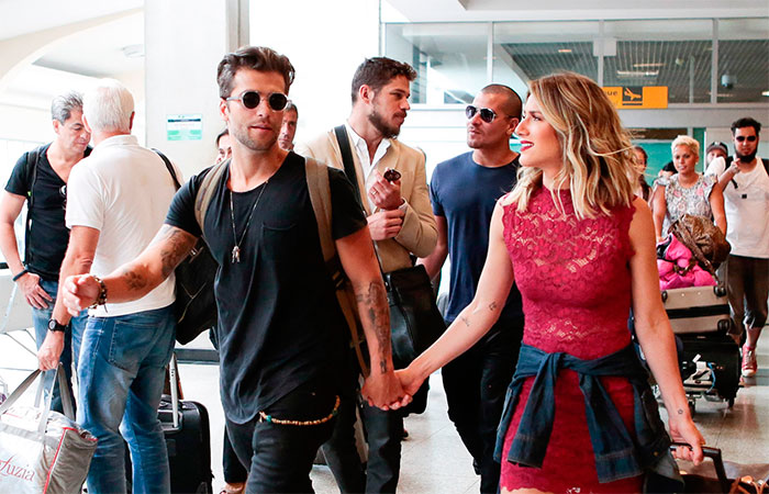 Gagliasso e Giovanna Ewbank esbanjam estilo em aeroporto