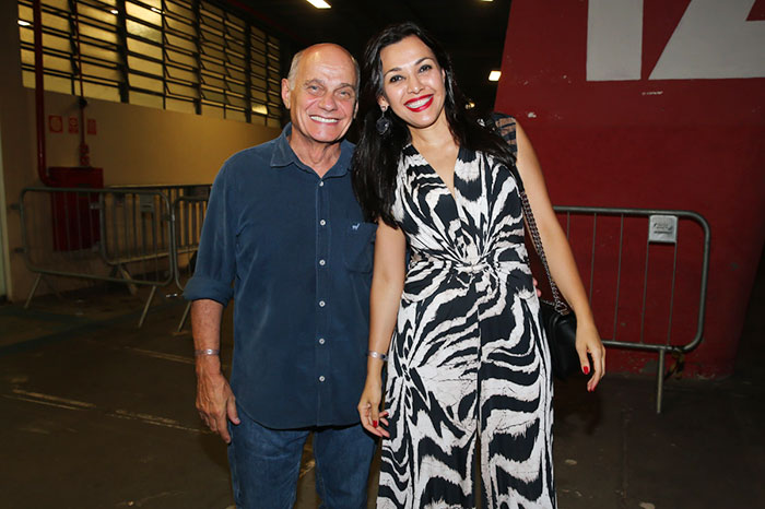 Ricardo Boechat e sua esposa Veruska Seibel 