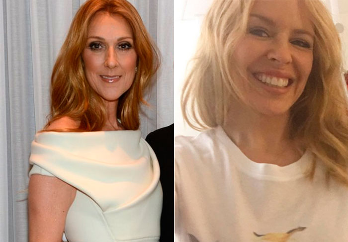 Celine Dion e Kylie Minogue: 47 anos