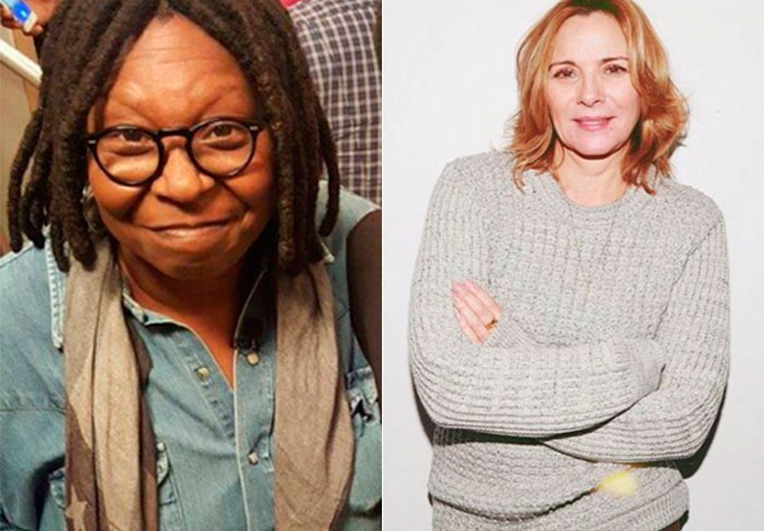 Whoopi Goldberg e Kim Catrall: 59 anos