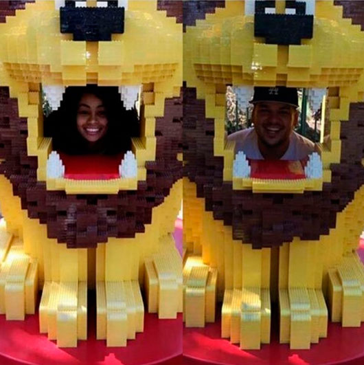 Rob Kardashian comemora seu aniversário na Legolândia