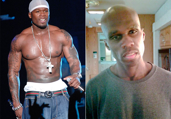 50 Cent tem sua carreira totalmente ligada à música, mas quando recebeu o convite para atuar em All Things Fall Apart, de 2012, onde fez o personagem principal, o rapper se entregou de corpo e alma e emagreceu 24 kg para viver um homem vítima de câncer.