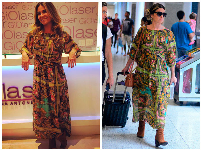 Look estampado de Giovanna Antonelli chama atenção